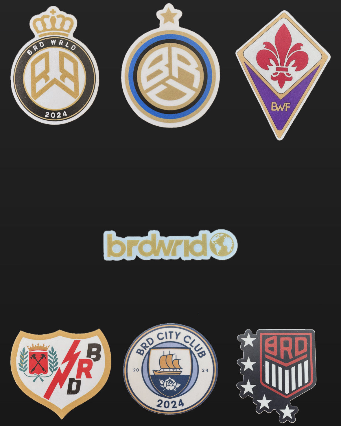 BRD WRLD LOGOS 7 STICKER PACK